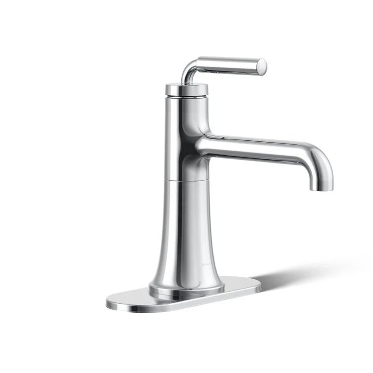 Polished Chrome Single-Handle Bathroom Sink Faucet