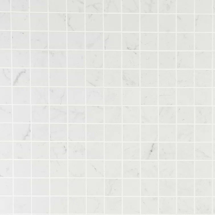 Carrara Giola Matte Porcelain Mosaic Tile for Kitchen and Bathroom
