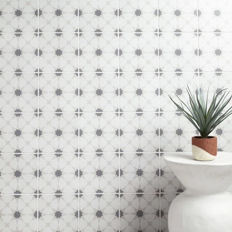 Amara 8" x 8" Zoudia Matte Porcelain Floor and Wall Tile