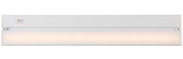 White 22'' LED Under Cabinet Light with Acrylic Shade