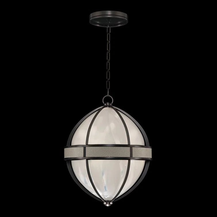Mirage 18.75" Midnight Steel and Nickel Pendant Light