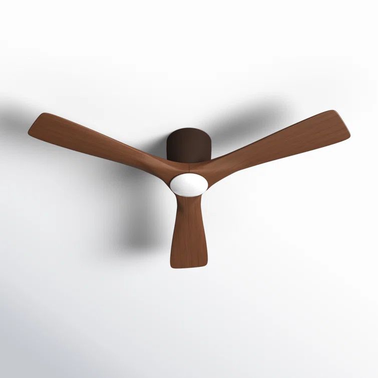 Satin Natural Bronze 48'' Ceiling Fan with LED Light Kit