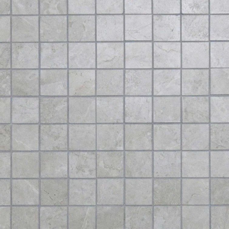 Fossil Gray Matte Porcelain Mosaic Tile for Indoor/Outdoor Use