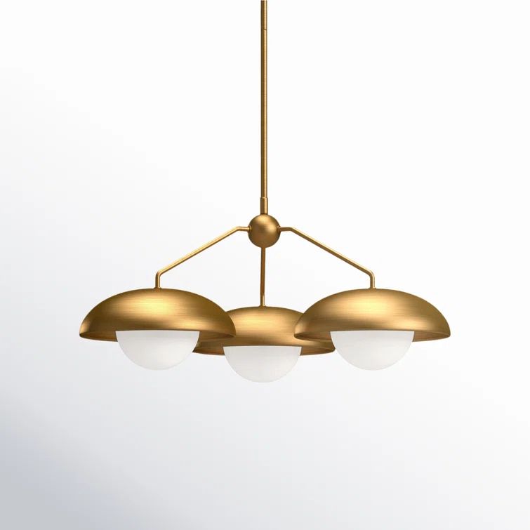 Rubio 8'' Black Mid-Century Modern Metal Sphere Chandelier