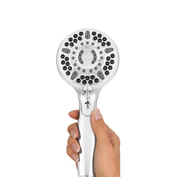 Spot Resist Brushed Nickel Dual Shower Head with Handheld