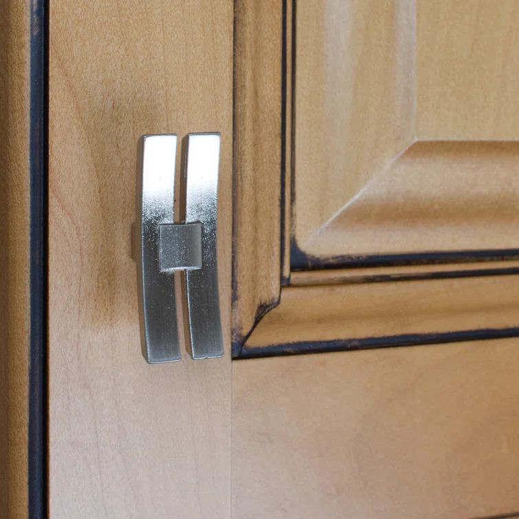 6-inch Brushed Nickel Industrial T-Handle Cabinet Knob Set