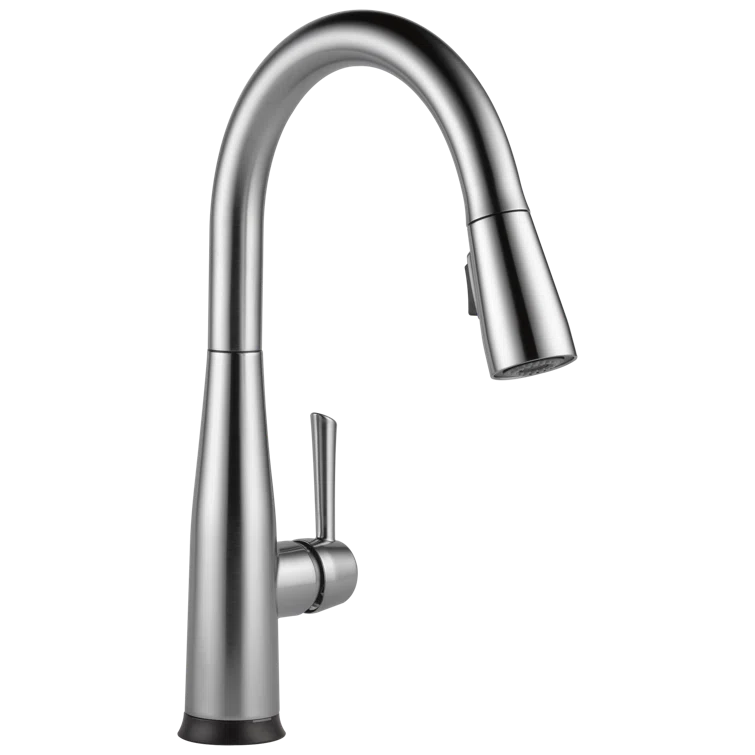 Essa Brushed Nickel Touchless Pull-down Kitchen Faucet with Pull-out Spray