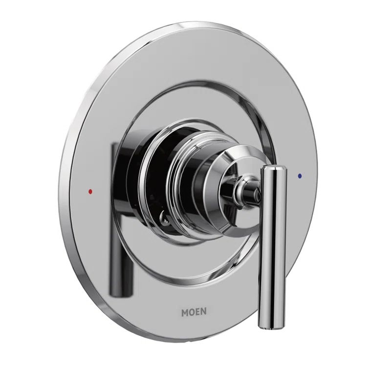 Gibson Chrome Wall-Mounted Lever Shower Trim