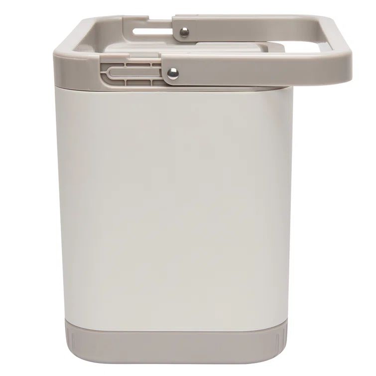 Cream Adjustable Polypropylene Kitchen Sink Organizer with Drainage Tray