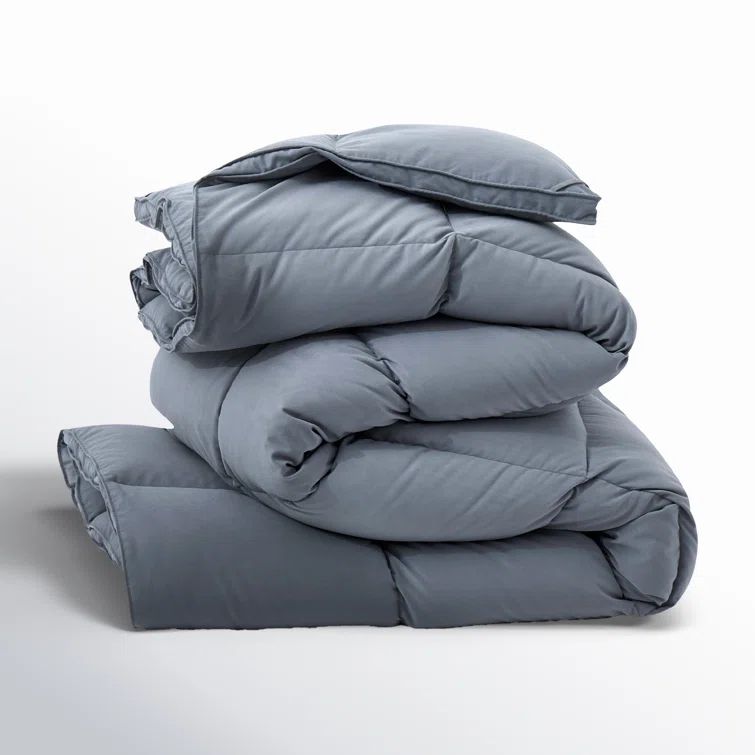 King Steel Gray Microfiber Medium Weight Duvet