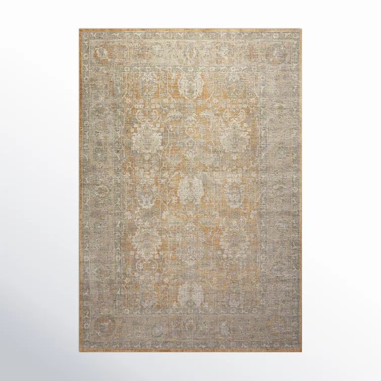 Rosemarie Gold/Sand Handmade Reversible Wool Blend 2'7" x 4' Area Rug