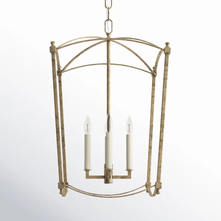 Antique Guild 4-Light Metal Lantern Chandelier