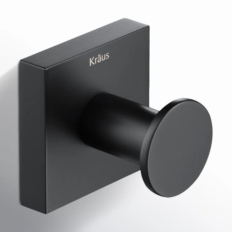 Matte Black Modern Wall Mounted Towel Hook