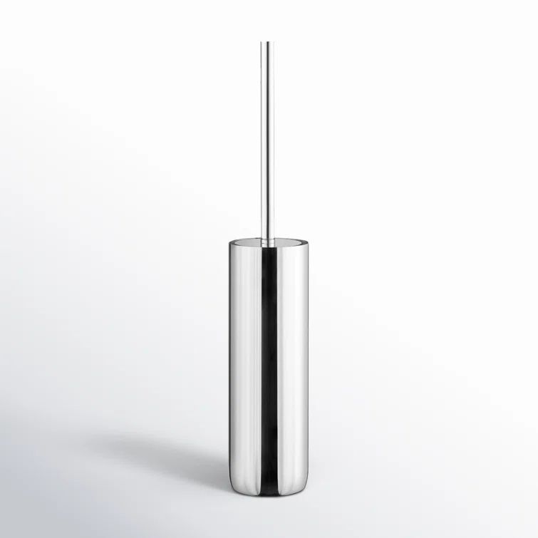 Polished Stainless Steel 49 cm Modern Toilet Brush and Holder