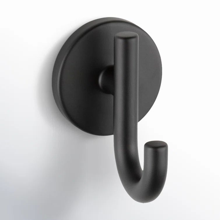 Matte Black Modern Stainless Steel Wall Mount Towel Hook