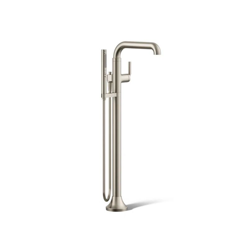 Tone Brushed Nickel Freestanding Tub Faucet with Hand Shower