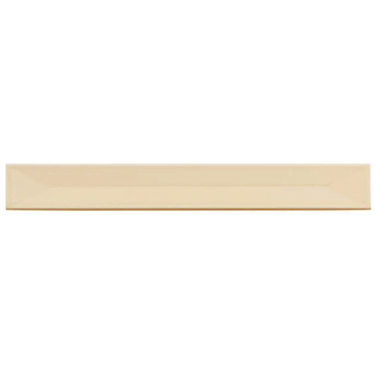 Horizonte Glossy Alabaster Beige Ceramic Subway Wall Tile - 50 Pack