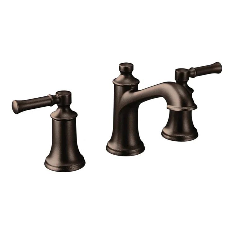 Modern Elegance 16" Black Bronze Widespread Bathroom Faucet