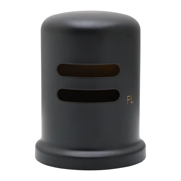 Matte Black Solid Brass Skirted Air Gap Cap