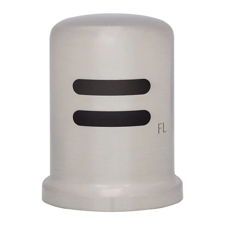 Satin Nickel Brass Skirted Air Gap Cap for Kitchen Sink