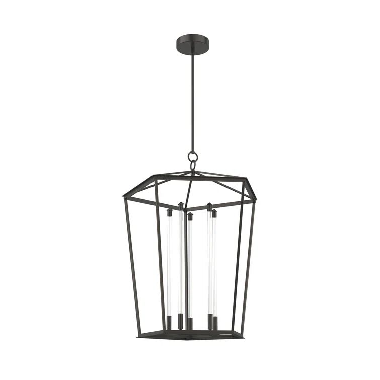 Urban Bronze Glass 5-Light LED Chandelier