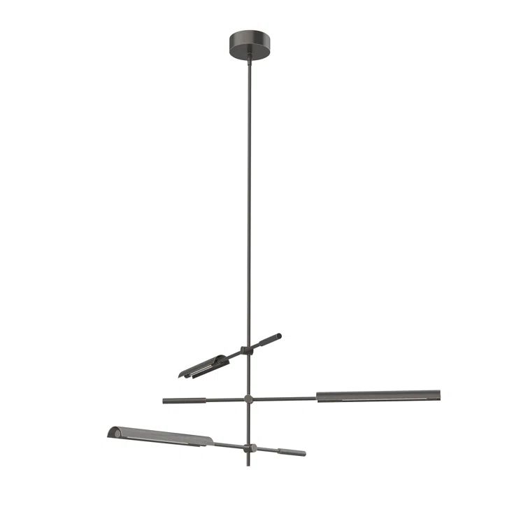 Astrid Urban Bronze LED Sputnik Chandelier