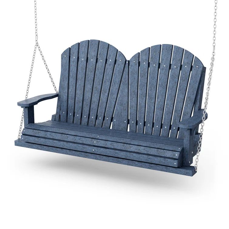 Patriot Blue 2-Person Recycled Plastic Porch Swing