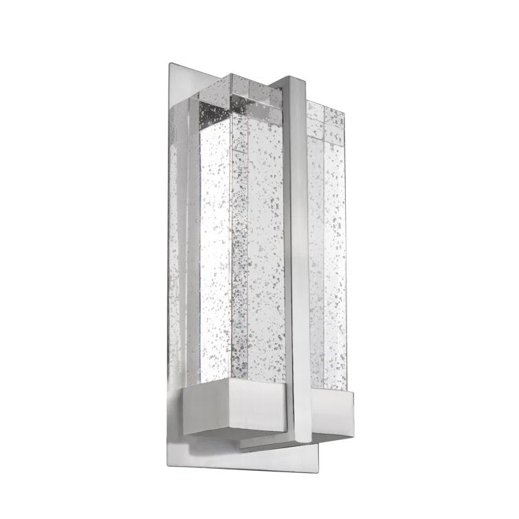 Chrome 12" Dimmable Direct Wired Wall Sconce