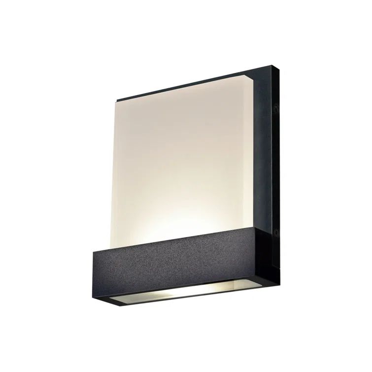 Black Aluminum LED Wall Sconce with Dimmable Function