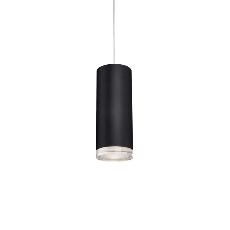 Black Crystal LED Single Pendant Light