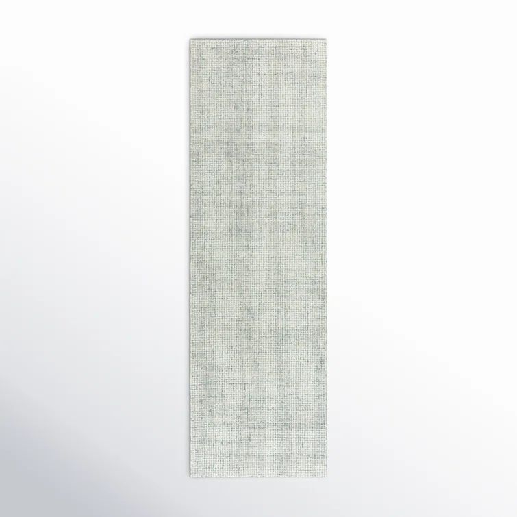 Ivory Hand-Tufted Wool Runner Rug 2'6" x 10'