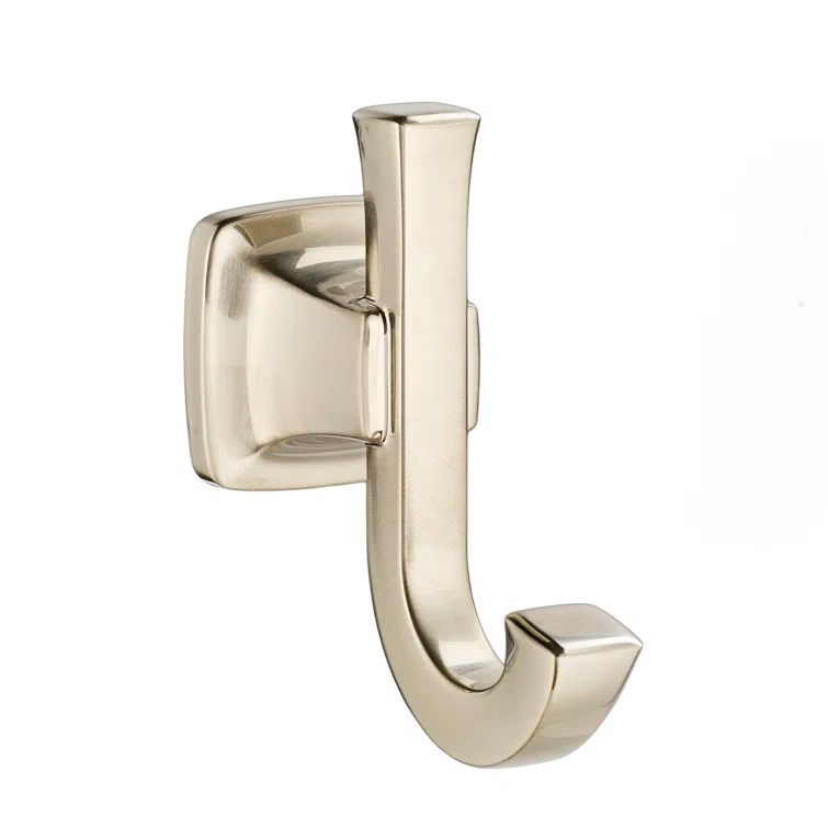 Satin Nickel Double Wall Mounted Robe Hook