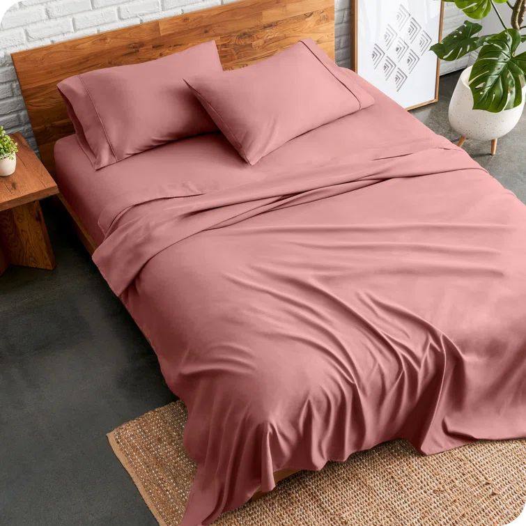 Twin Dusty Rose Ultra-Soft Microfiber Deep Pocket Sheet Set