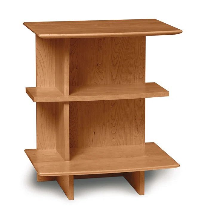 Sarah Shaker-Inspired Natural Cherry Solid Wood Nightstand