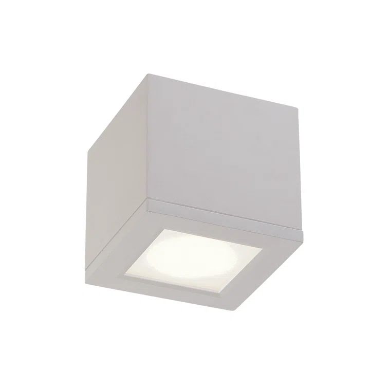 Rubix 5" White Aluminum LED Flush Mount - Energy Star Certified