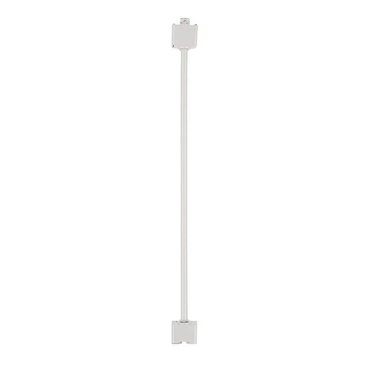 White Steel 24" H Track Lighting Extension Rod