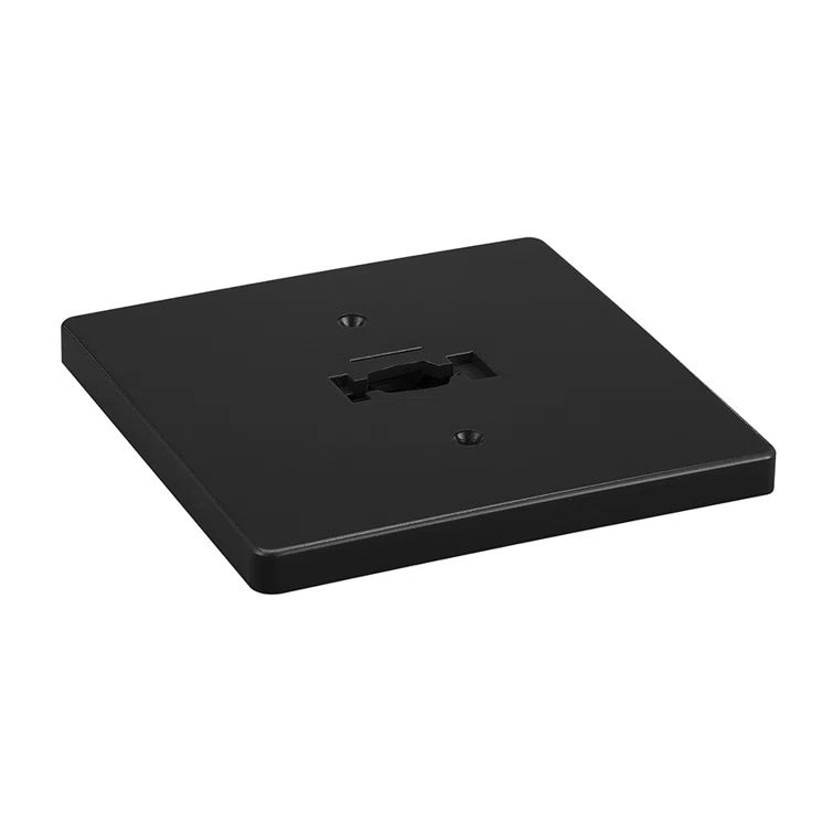 Sleek Black Aluminum Square Monopoint Canopy for Track Systems