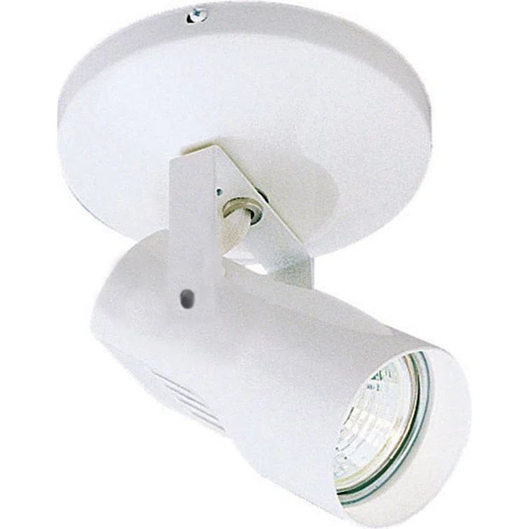White LED Semi Flush Mount with Clear Glass Lens