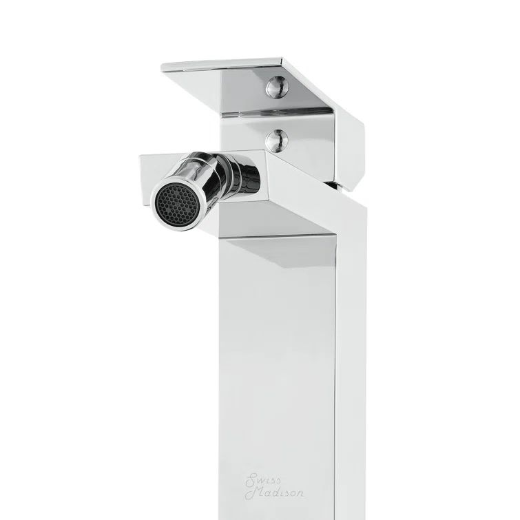 Chrome Brass Modern Concorde Bidet Faucet with Zinc Handle