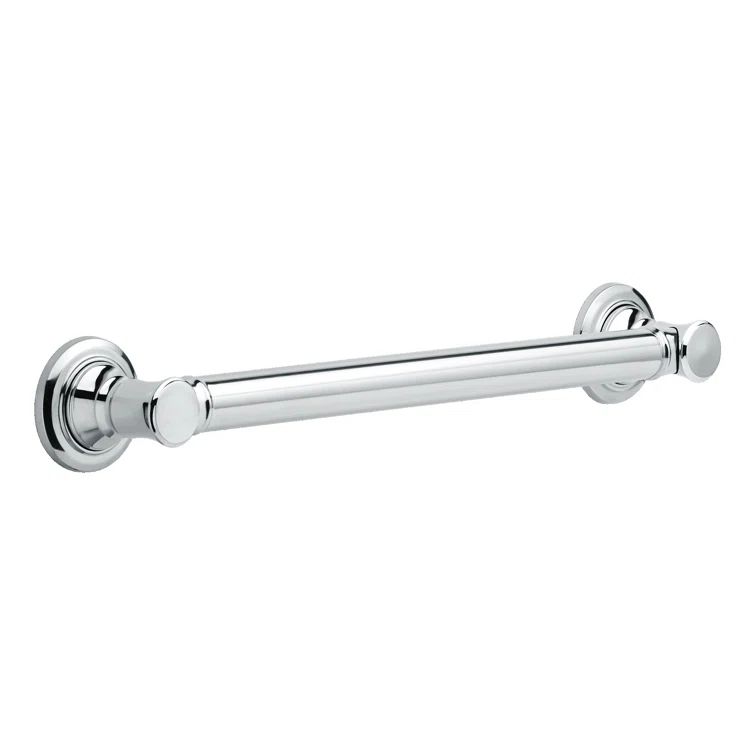 Polished Chrome 18" Wall Mounted Bathroom Grab Bar