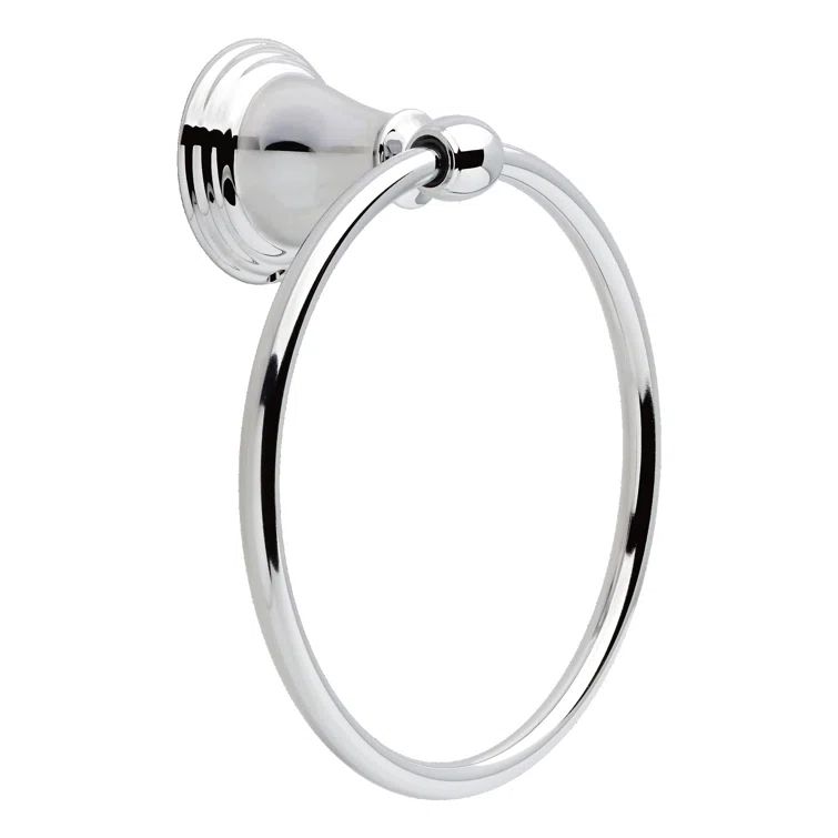 Chrome Wall Mounted Traditional Towel Ring