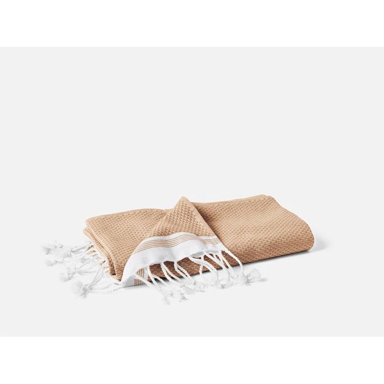 Fawn and Rust Organic Cotton Mediterranean Bath Towel