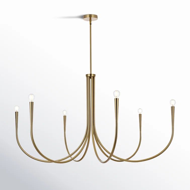 Catalena Brass 6-Light Iron Chandelier