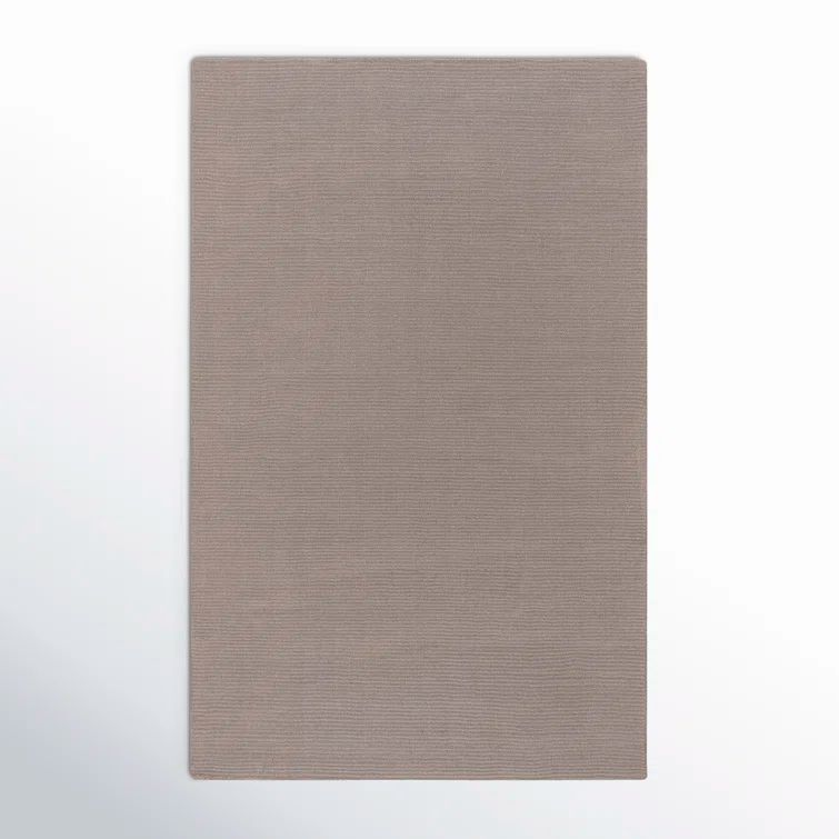 Gray Handwoven Wool Rectangular Area Rug
