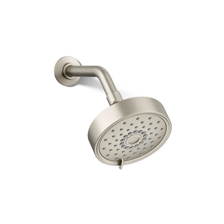 Purist 5.5" Vibrant Brushed Nickel Multifunction Showerhead with Three Sprays
