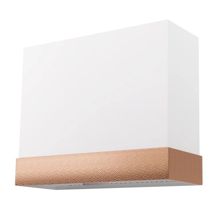 36-inch Stainless Steel Wall Mounted Range Hood with Copper Accents