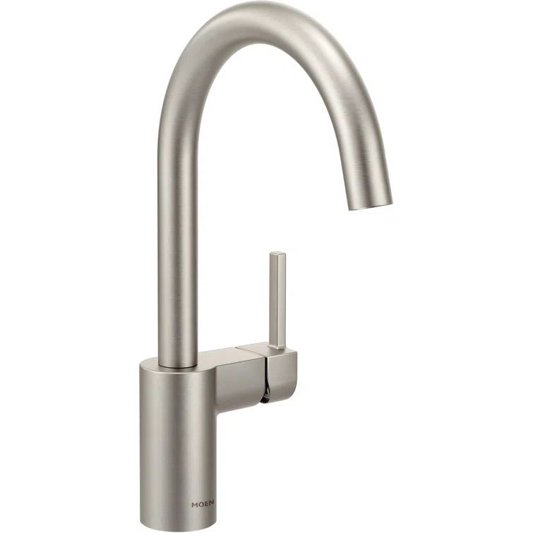 Stainless Steel Modern Kitchen Faucet with Pull-out Spray