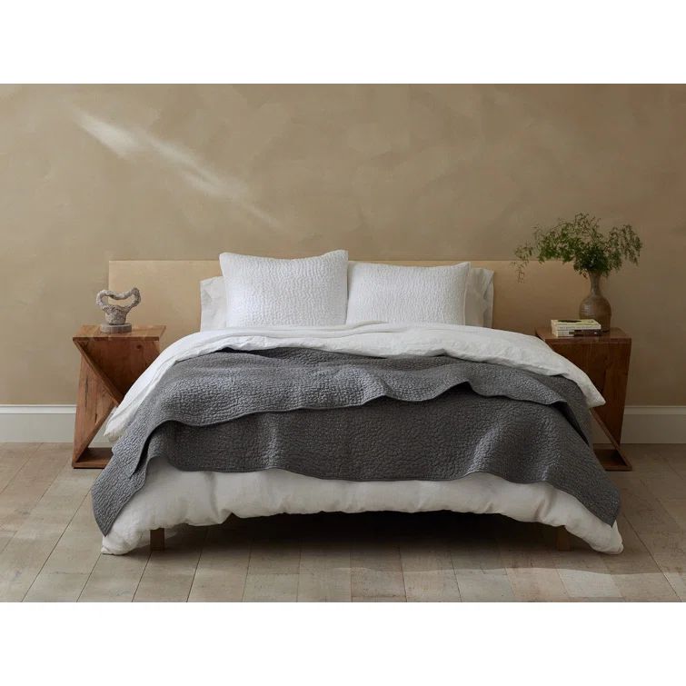 Slate Organic Cotton Twin Quilt