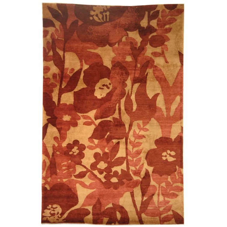 Safavieh Tibetan Hand-Knotted Red Wool 5' x 7' Area Rug