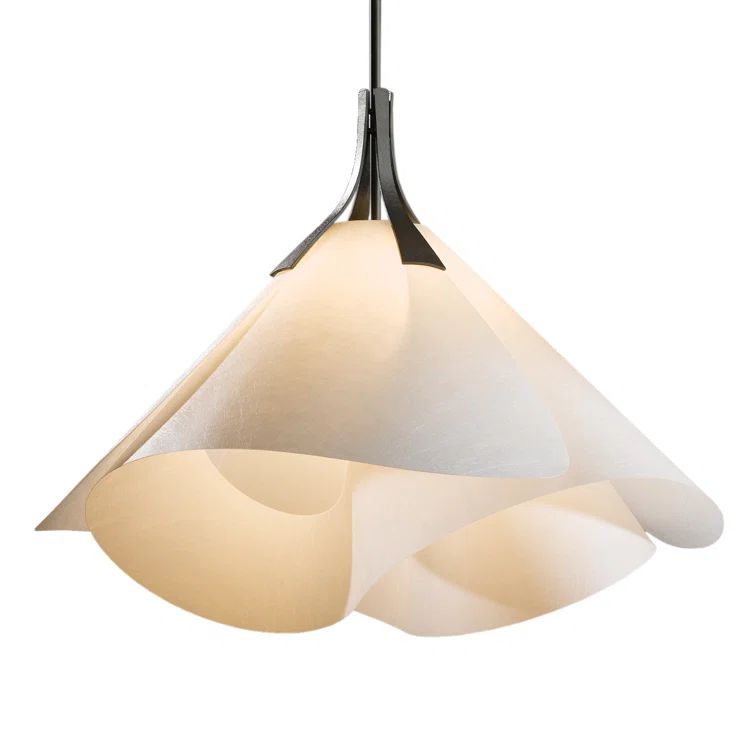 Mobius 25" Dark Smoke 1-Light Pendant with Frost Shade